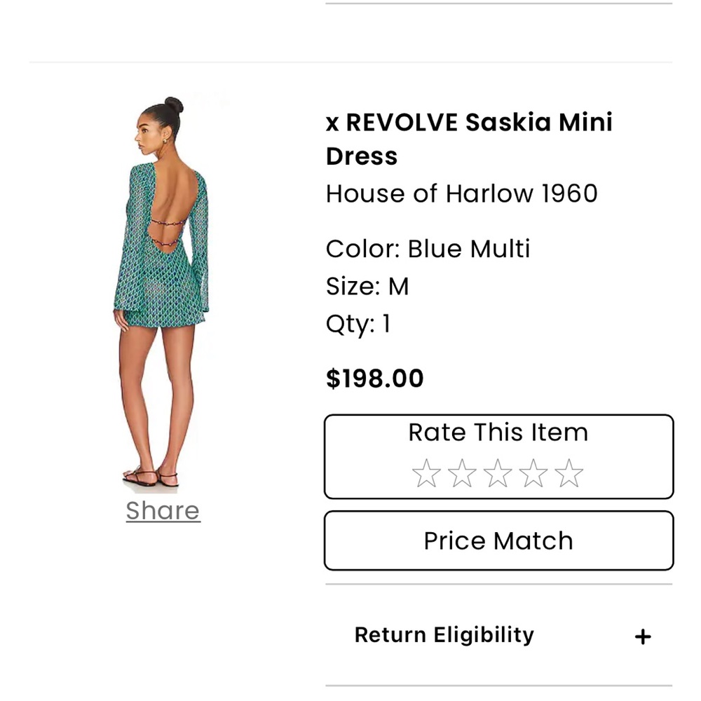 House of Harlow cover up sold out online